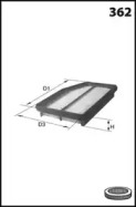 LUCAS FILTERS lfaf153 -  Воздушный фильтр